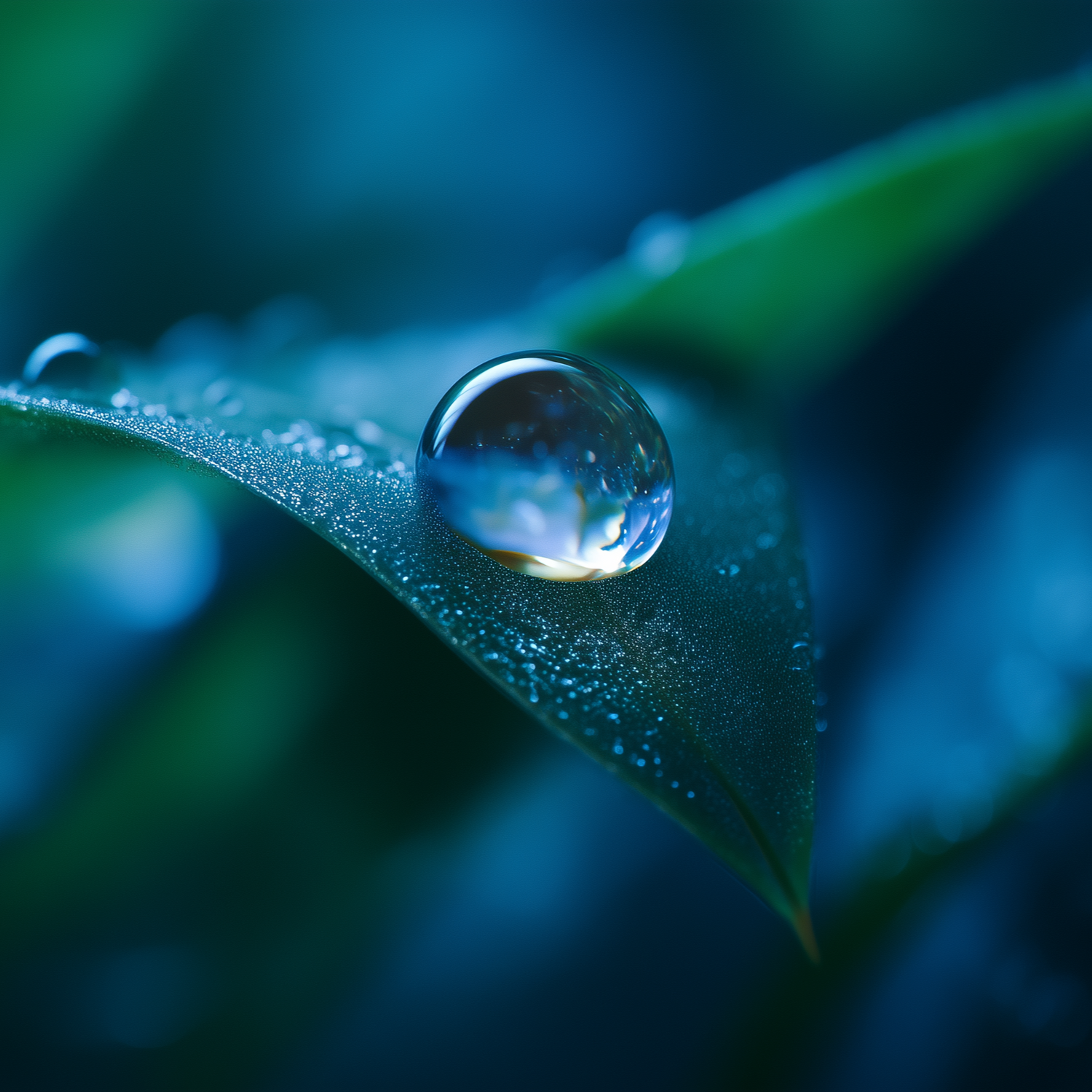 Oemeta coolant on a beautiful leaf.